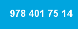 978 401 75 14 978 401 75 14